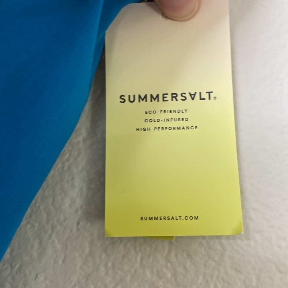 Summersalt shorts women’s small NWT athletic blue - Picture 2 of 7